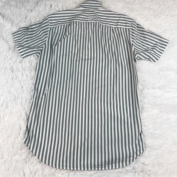 J Crew Men’s short sleeve classics fit striped casual button up shirt - Picture 6 of 8